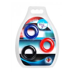 Stretchy Cock Ring 3 Pack, image 3