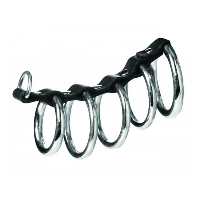 Strict 5 Ring Chasity Device Black - Image 1
