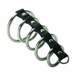 Strict 5 Ring Chasity Device Black, image 2