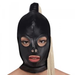 Strict Ponytail Bondage Hood, image 2