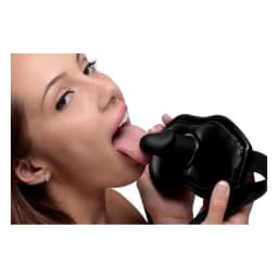 Strict Cock Head Silicone Mouth Gag Black - Image 3