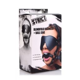 Strict Eye Mask Harness W/ Ball Gag - Image 3