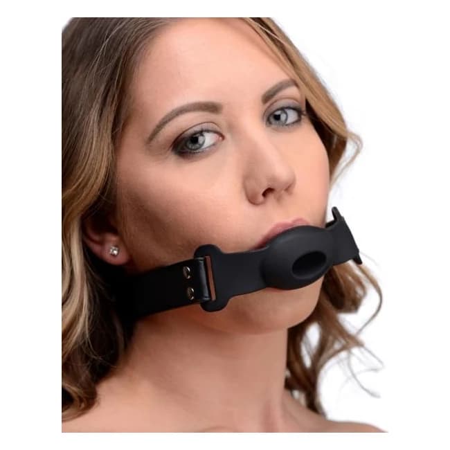 Strict Hollow Silicone Ball Gag O/s Black - Image 1
