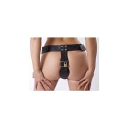Strict Leather Female Chastity Belt Black, image 3