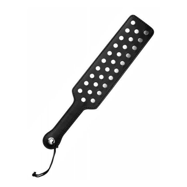 Strict Leather Studded Paddle Black - Image 1