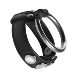 Strict Leather/steel Cock/ball Ring, image 2