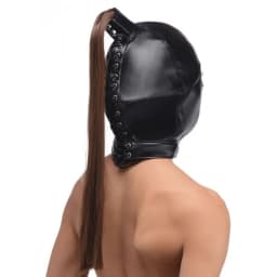 Strict Ponytail Bondage Hood, image 4
