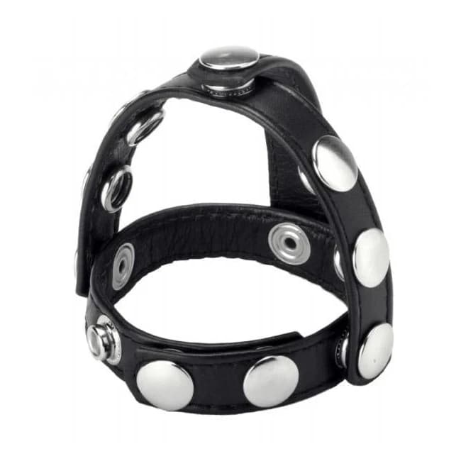 Strict Snap on Cock and Ball Harness Black - Image 1