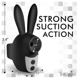 Sucky Bunny Clit Stimulator Black, image 6