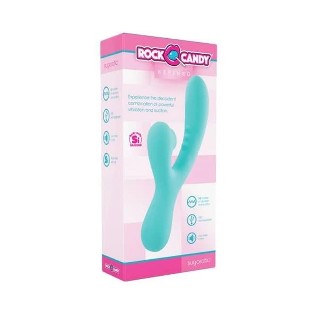 Sugarotic Suction Dual Stimulator Teal - Image 1