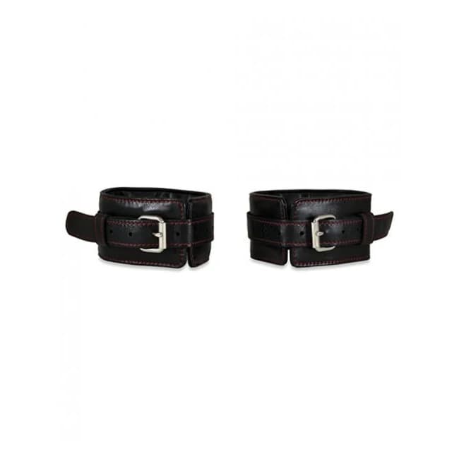 Sultra Lambskin Ankle Cuffs Black - Image 1