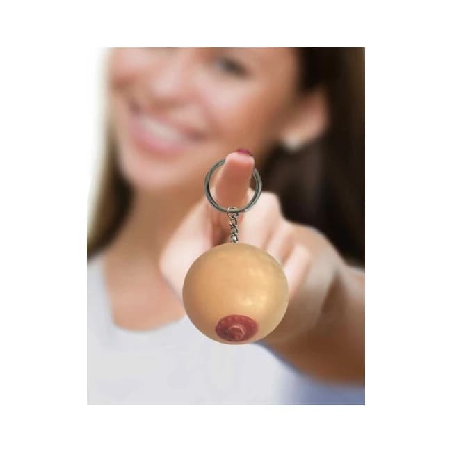 Super Fun Key Chain One Squishy Boob - Image 1