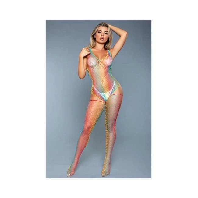Sweet Revenge Bodystocking Rainbow Os - Image 1