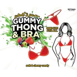 Sweet & Sour Gummy Thong & Bra Set - Image 1