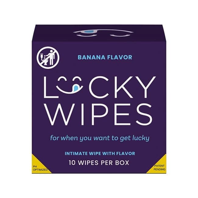 Sweetums Lucky Wipes Banana Flavor 10-pack - Image 1