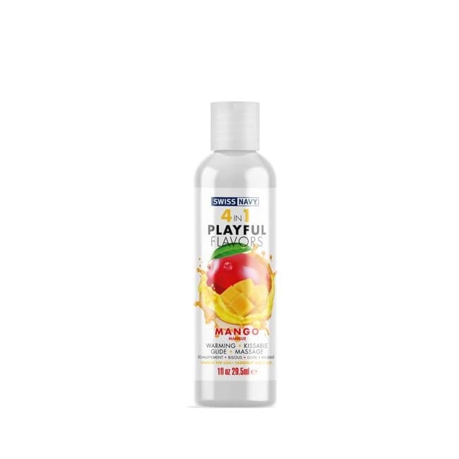 Swiss Navy 4 in 1 Playful Flavors Mango, image 1