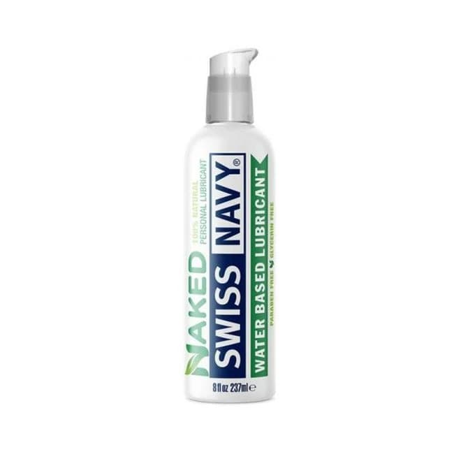 Swiss Navy Naked Water-based Lubricant 8 Oz. - Image 1