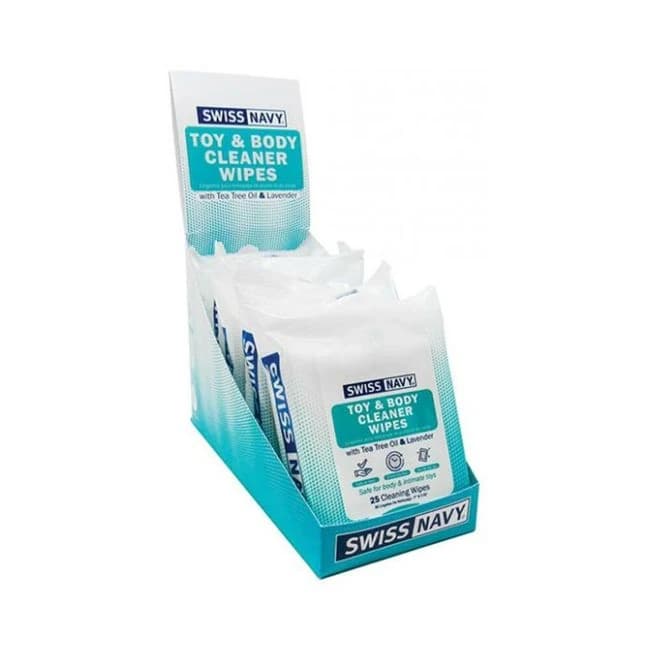 Swiss Navy Toy & Body Cleaner Wipes - Pack of 25 - Image 1