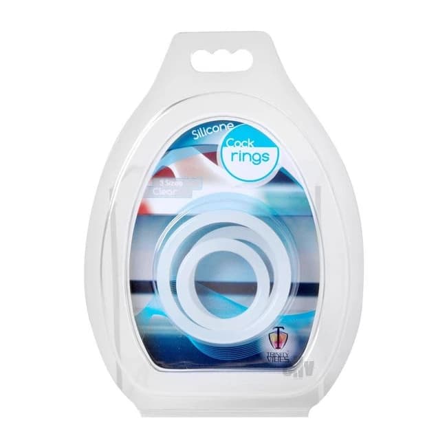 T4m Penis Rings 3pc Set Clear - Image 1