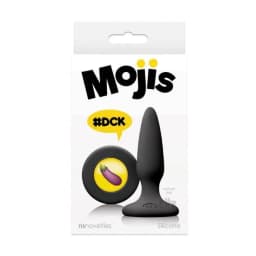Tails Mojis Dck Eggplant Butt Plug Black - Image 2