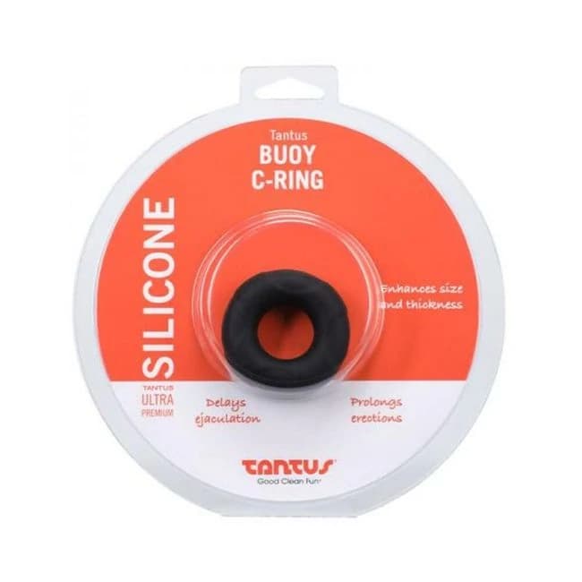 Tantus Buoy C-ring - Medium - Onyx - Image 1