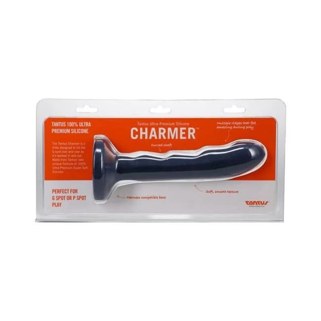 Tantus Charmer 8 In. G-spot Dildo Sapphire - Image 1