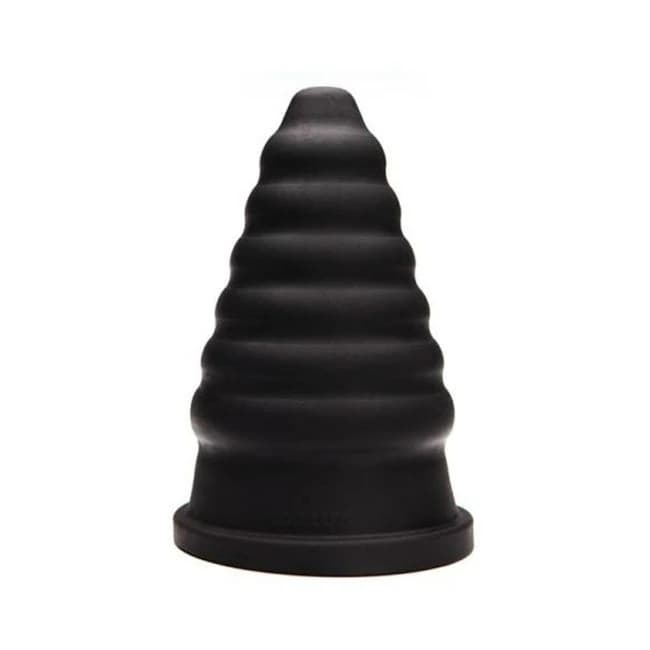 Tantus Cone Ripple - Black - Image 1