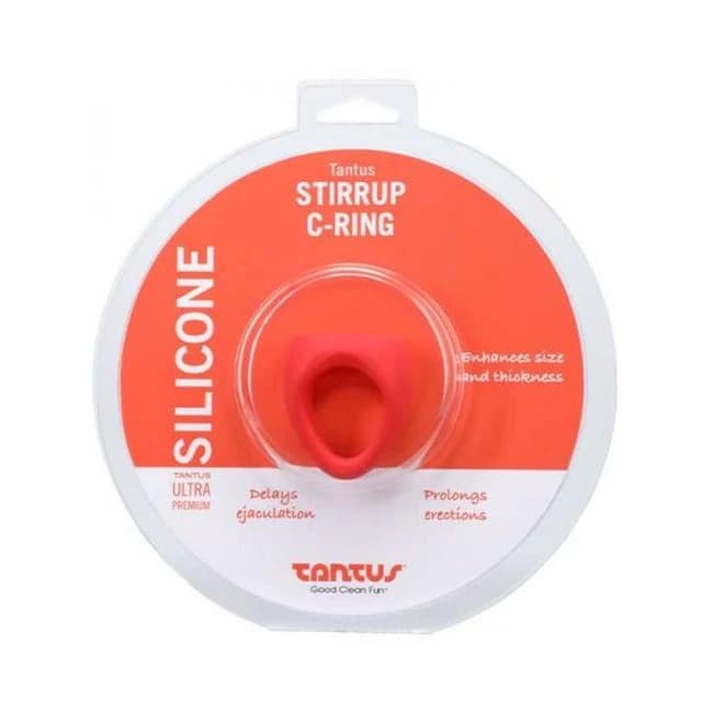 Tantus Stirrup C-ring - Crimson - Image 1
