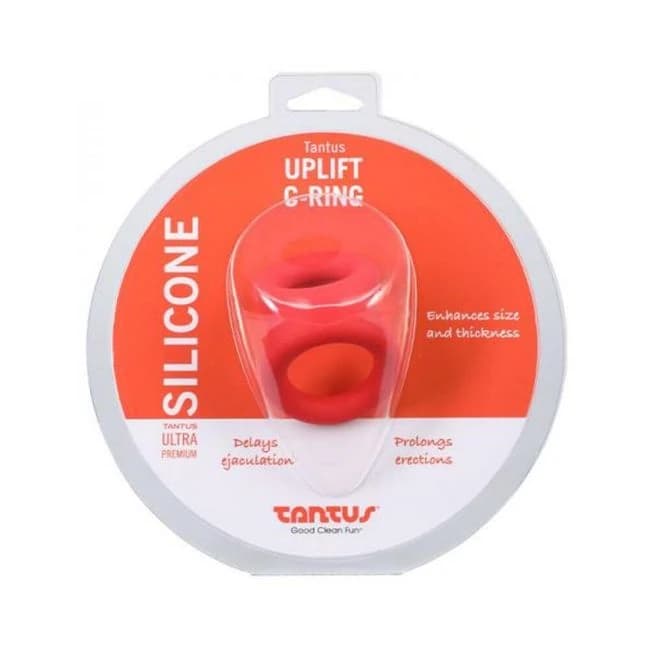 Tantus Uplift C-ring - Crimson - Image 1