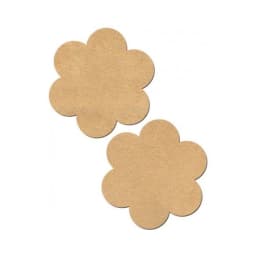 Tease Nude Vegan Suede Flower Pasties O/S, image 1