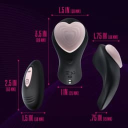 Temptasia Heartbeat Panty Vibe W/ Remote Pink, image 4