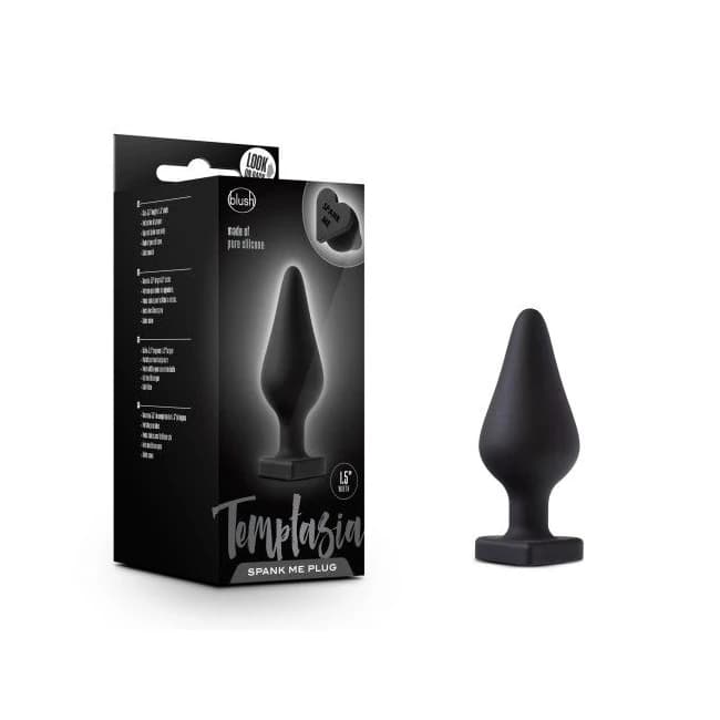 Temptasia Spank Me Butt Plug Black - Image 1