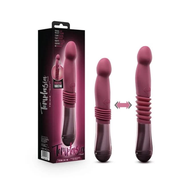 Temptasia Trixie Thrusting Dildo Wine - Image 1