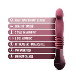 Temptasia Trixie Thrusting Dildo Wine - Image 2