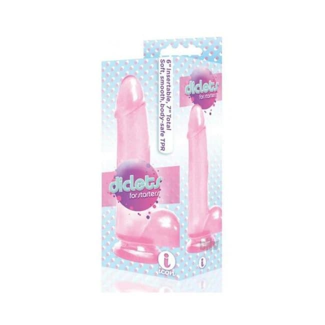 The 9's Diclets 7" Jelly Tpr Dong Pink - Image 1
