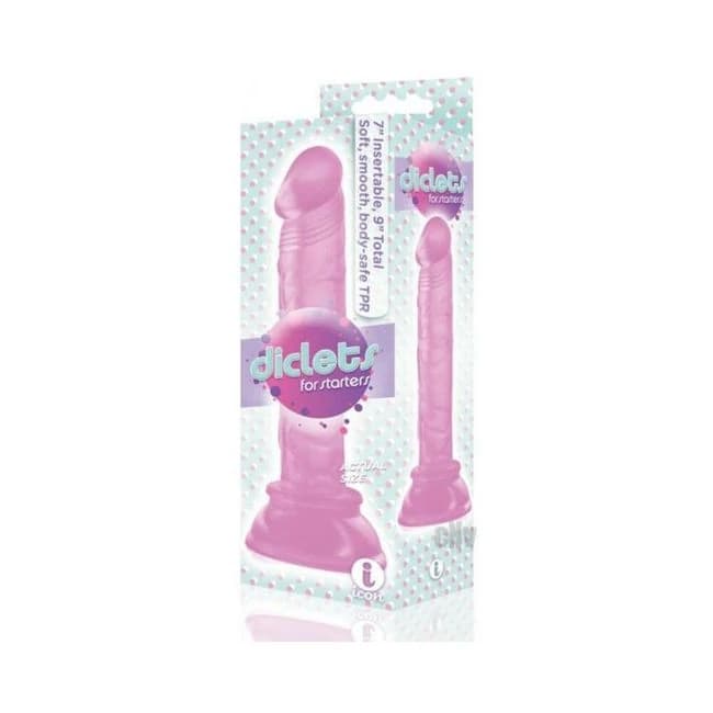 The 9's Diclets 8" Jelly Tpr Dong Pink - Image 1