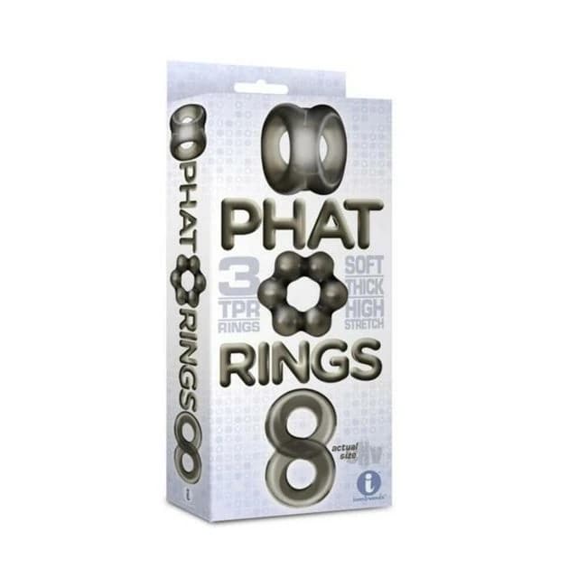 The 9's Phat Rings Smoke 1 Chunky Cock Rings - Image 1
