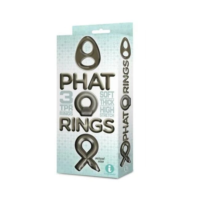 The 9's Phat Rings Smoke 2 Chunky Cock Rings - Image 1