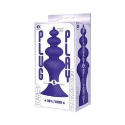 The 9's, Plug & Play, Silicone Plug, Tower, Plum, image 3