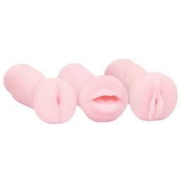 The 9's Pocket Pink Mini Masturbator Trio, image 1