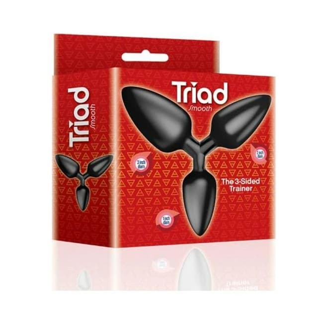 The 9's Triad 3-sided Butt Plug Smooth - Image 1