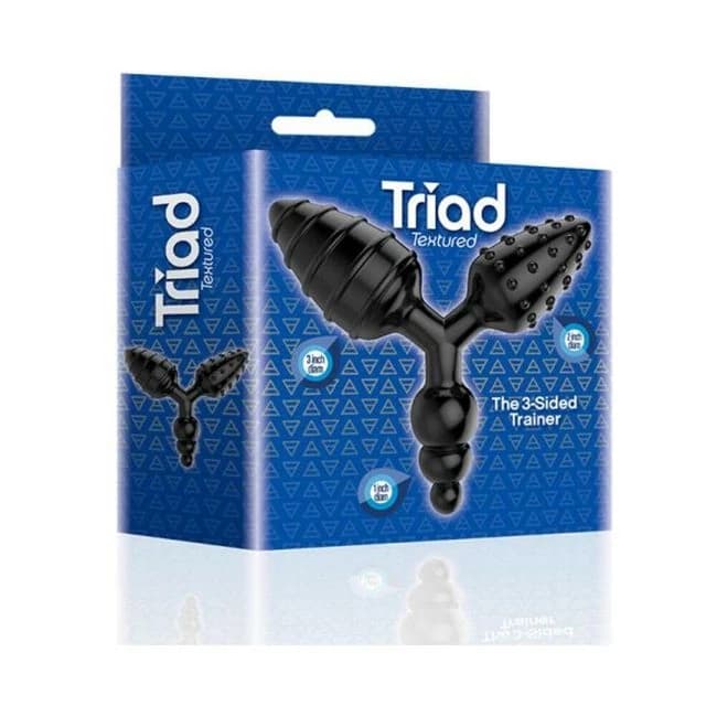 The 9's Triad 3-sided Butt Plug Textured - Image 1