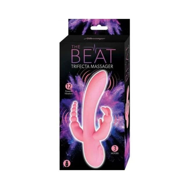 The Beat Trifecta Massager Pink - Image 1