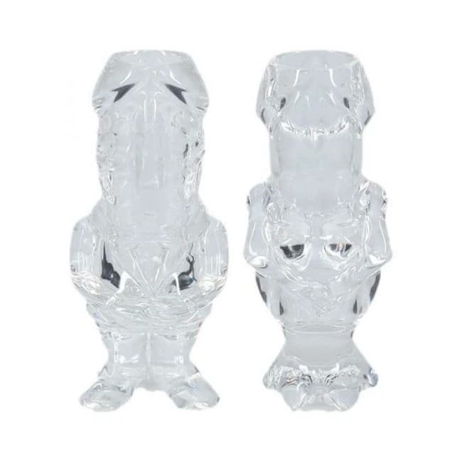 The Dickheads Couples Tall Shot Glass Clear - Image 1