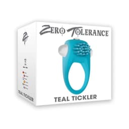 The Teal Tickler Vibrating Cock Ring, image 2