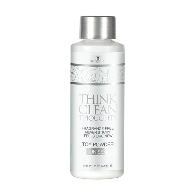 Think Clean Thoughts Toy Powder 2 Oz Bottle - Image 1