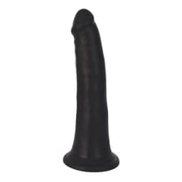 Thinz 8 Inch Slim Dildo- Black, image 1