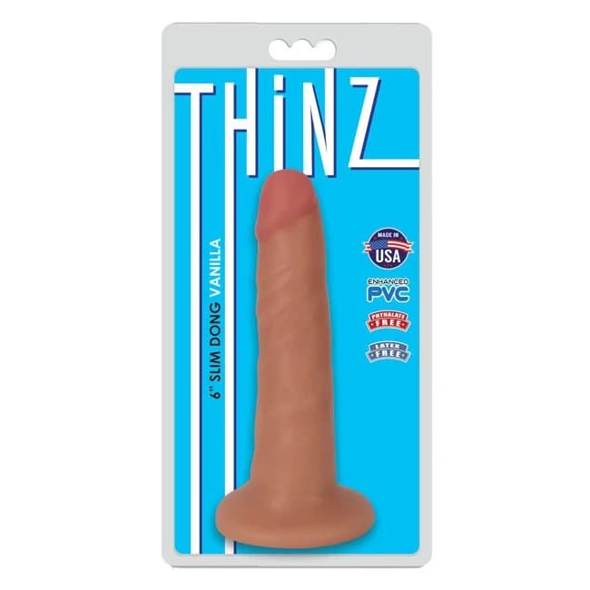 THINZ SLIM DONG 6IN VANILLA  - Image 1