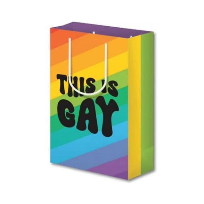 This Is Gay Stripe Gift Bag - Image 1