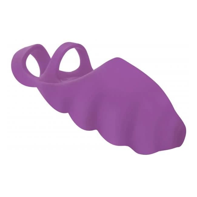 Thrill-her Silicone Finger Vibrator - Purple - Image 1